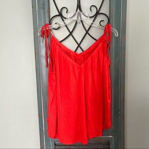 Beautiful flowy tie strap tank